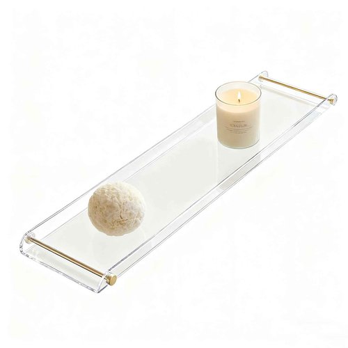Acrylic Bathtub Tray, NEWRAIN Clear Bath Caddy Tub Table,Unique House Warming Gifts, New Home, Anniversary and Wedding Gifts for Couple, Bathroom Accessories for Spa or Reading Lite Style ﻿