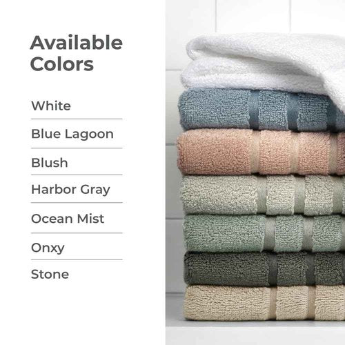 Cariloha Washcloth | Stone | 12"x12" | Turkish Cotton & Viscose Material Blend | Extra Smooth, Odor Resistant and Highly Absorbent