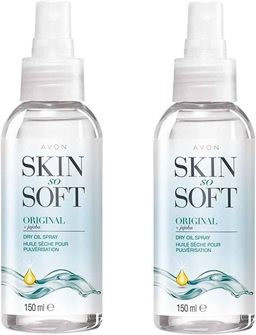 AVON SKIN SO SOFT Original Dry Oil Spray 5 Fl.oz (Double Pack)