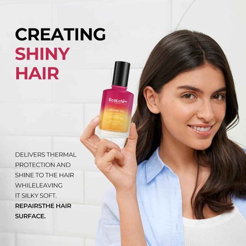 ECOLCHIPRO Ecolchi Hair Mask Argan Oil Set Deep Repair Conditioning Collagen Hair Treatment for Dry and Damaged Hair All Hair Types 550ml+60ml 18.6floz + 2floz