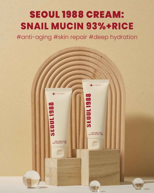 K-SECRET SEOUL 1988 Snail Mucin 93% Cream – Concentrated Yet Lightweight Formula Infused with 93% Snail Mucin | Non-Sticky & Fast-Absorption Facial Cream | Korean Skincare, 100ml / 3.38 fl oz