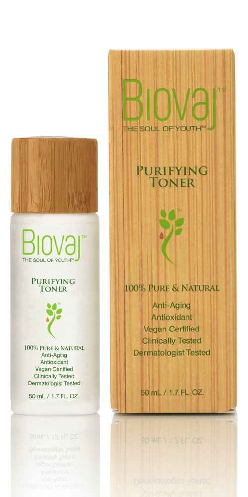 Biovaj Purifying Toner-100% Natural Clean Facial Toner for The Skin pH Balance & Pores, Soothes, Tones, Anti-Aging, Botanical, Vegan Certified, Cruelty-Free, Clinically Tested, All Skin Types