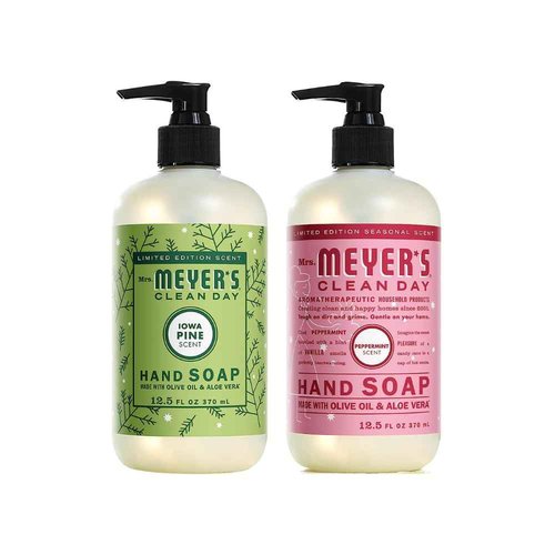 Mrs. MEYER'S CLEAN DAY Hand Soap Variety (Iowa Pine + Peppermint)