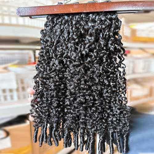 Burmese Curly Clip in Hair Extensions Human Hair 3C4A Lace Clip in Human Hair Extensions 2 Pack 240g 14pcs Spirally Curly Classic Clips Ins Real Human Hair Extension Full Head For Black Women 16 Inch