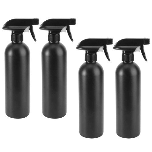 DOITOOL 4pcs Refillable Plastic Spray Bottles Portable Atomizer for Car Garden Kitchen Hdpe Container with Random Pump Head Style for Cleaning Hair Care