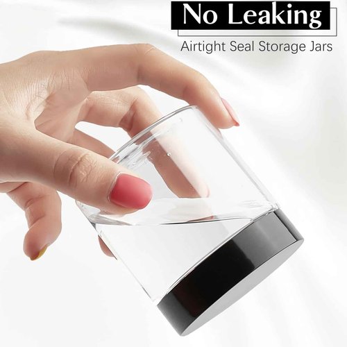 36 Pack 4 Oz Plastic Container Jars with Lids BPA Free, Empty Round Clear Cosmetic Containers Plastic Slime Jars for Lotion, Cream, Ointments, Body Butter, Makeup, Travel Storage