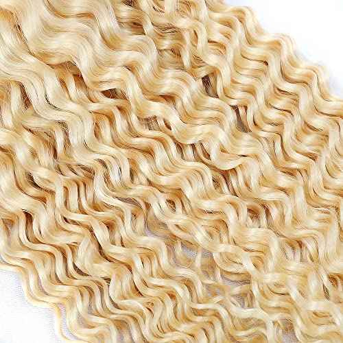 34 34 34 Inch Blonde Deep Wave Bundles Human Hair Brazilian Unprocessed Virgin Hair Color 613 Deep Wave Bundles