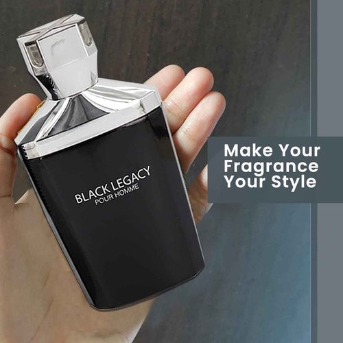 Jean Rish Black Legacy Pour Homme Eau De Toilette for Men (3.4 Fl Oz / 100ml) with Sandalwood, Lavender & Bergamot Notes - Long Lasting and Luxury Fragrance