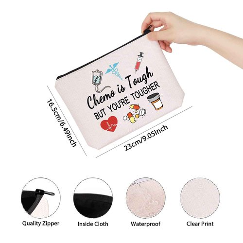 Chemo Care Package - Chemotherapy Makeup Bag (Tough)
