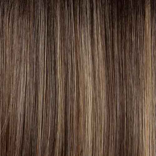 Hairuwear Kim Kimble Jordan Shoulder-Length Layered Lob Cut Wig With Beachy Texture, Average Cap, MC11SS Butter Pecan