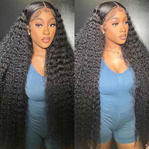 30 Inch 13x6 Deep Wave Lace Front Wigs Human Hair Wet And Wavy HD Lace Front Wigs Human Hair 200 Density Pre Pulcked Glueless Wig for Women Natural Color
