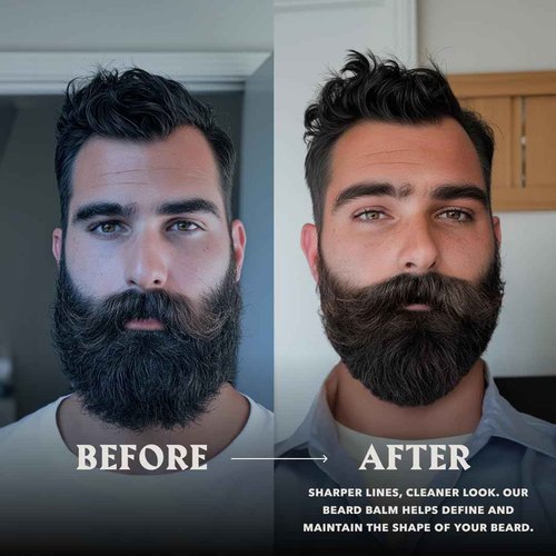 Beard Balm for Men - Leave in Beard Conditioner - Styling Balm Made with Naturally Derived Beard Butter, Argan & Jojoba Oils (1 Ounce (Pack of 4), Citrus, Vanilla, Sandalwood, & Cedarwood)