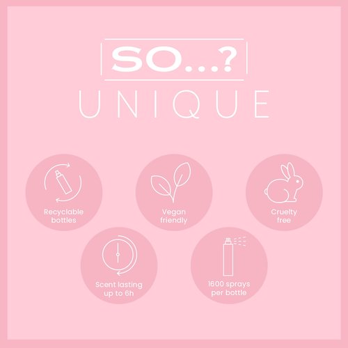 So...? Unique Body Mist - Rose Berry for Women - 5.1 oz Body Mist - Pack of 3