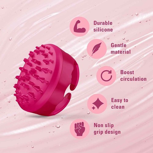 M3 Naturals Anti Cellulite Massage Oil and Silicone Brush Bundle