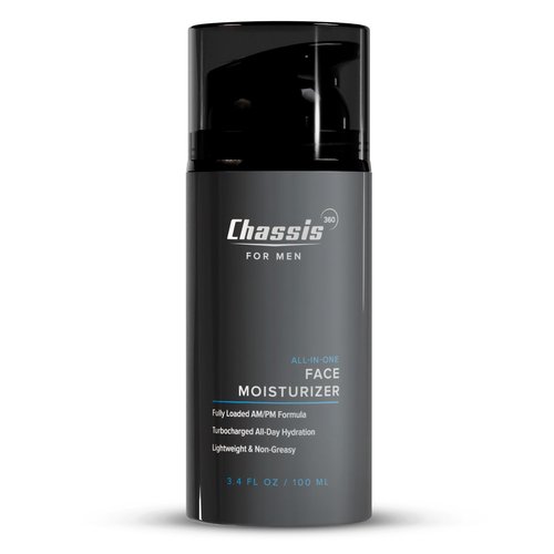 Chassis 360 All-In-One Face Moisturizer - Hydrating Face Moisturizer for Men with Vitamin, Niacinamide C & Hyaluronic Acid - Free From Phthalates, Parabens & Retinol - Facial Lotion- 3.4 Fl Oz
