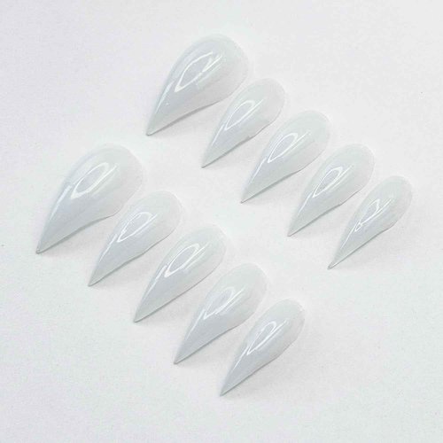 10 Pcs Handmade Press on Nails Short Curved Unique Stiletto Eagle Claw Acrylic Fake Nail with Dragon Claw Design Thickened Goth Nails Press Ons Full Cover Reusable Glue on Nail for Women（S）