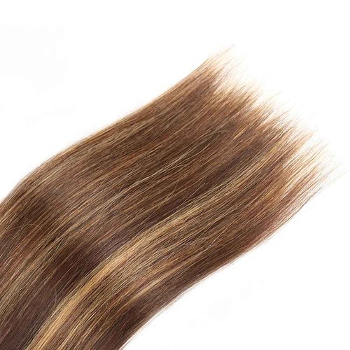 Ombre Bundles P4/27 Human Hair Bundle Honey Brown Straight Bundles 16 16 16 Inch Unprocessed Brazilian Remy Hair Extensions Healthy And Soft Double Weft Quick Weave Deals