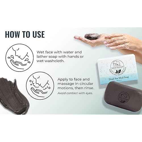 Natural Elephant Dead Sea Mud Soap Bar | Mineral-Rich Face & Body Cleanser with Natural Dead Sea Minerals | 4.4 oz (125 g) Pack of 10