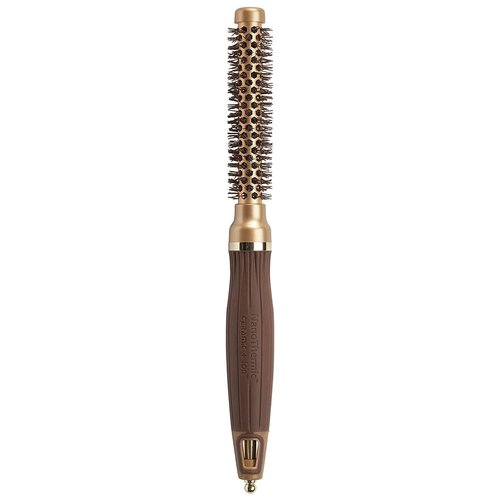 Olivia Garden NanoThermic Ceramic + Ion Round Thermal Hair Brush - Not Electrical - Professional Blowout Brush for Normal to Thick Hair - 1/2"-Diameter Barrel - NT-12