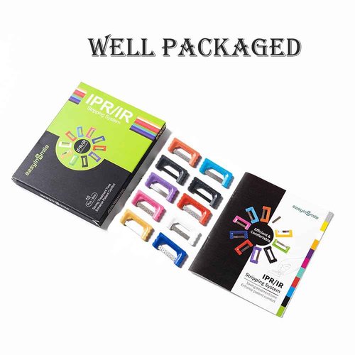 HARMONYDENT Dental IPR Strip System Orthodontic Adjacent Surface Unglazing Strip Aesthetic Repair System Strip Pack of 10 (Deep)