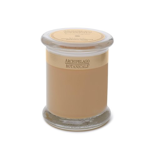 Archipelago Botanicals Kashmir Glass Jar Candle, Kashmir Vanilla, Orange Blossom and Sandalwood Scent, Lead-Free Candle Wicks, Burns Approx. 60 Hours (8.6 oz)