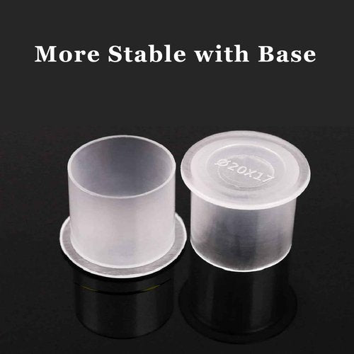 Tattoo Ink Caps - SOTICA 1000pcs Tattoo Ink Cups with Base Mixed Size #11 Small #14 Medium #17 Large Plastic Tattoo Caps for Ink Tattoo Supplies (1000pcs Mixed)
