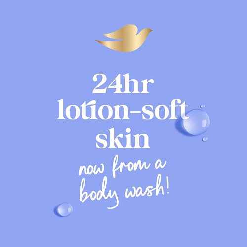 Dove Body Wash with Pump Anti-Stress Blue Chamomile & Oat Milk, for 24hr Lotion-Soft Skin Moisturizing Skin Cleanser with No Sulfates No Parabens 30.6 oz