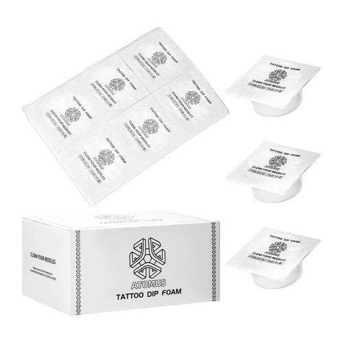 Sponge Dip Cup, 18Pcs JimKing Disposable Dip Clean Foam Caps for Tattoo Ink Change, Tattoo Supplies for Tattoo Needle
