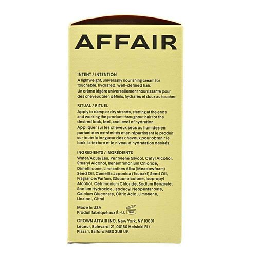 CROWN AFFAIR The Mini Leave-In Conditioner Cream 1.7 oz | Lightweight Hydrating Anti-Frizz Cream for Dry, Fine & Damaged Hair | Curl Enhancing, Heat Protectant, Vegan & Cruelty-Free