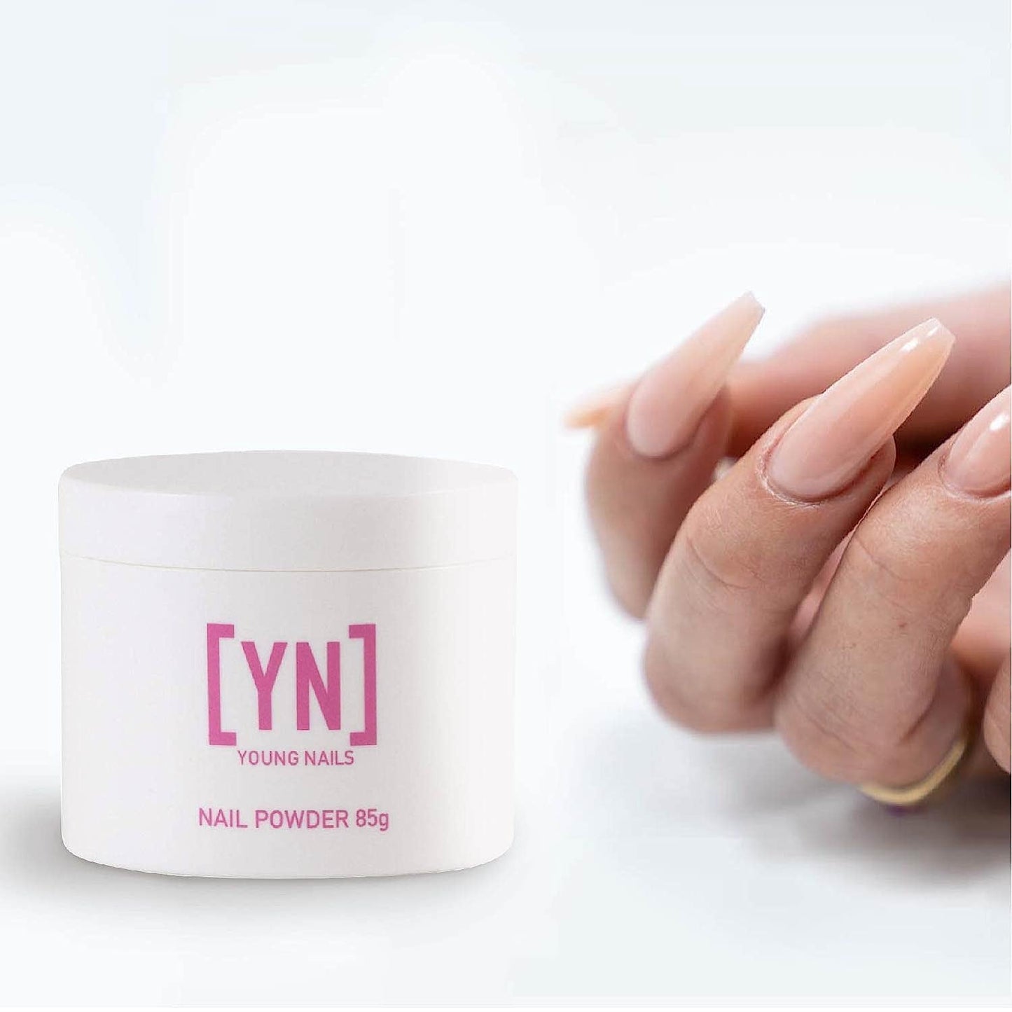 Young Nails Acrylic Cover Powder - Self-Leveling Acrylic Nail Powder, Clear Nude Pink White Acrylic Powder for Nail Extenstion, Professional Grade, Superior Adhesion, Color - Cherry Blossom, 85g