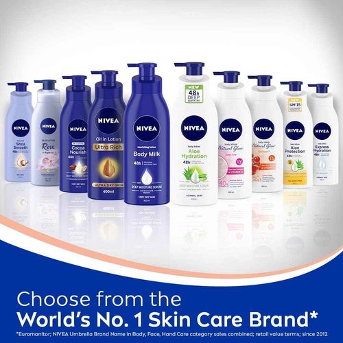 Nivea Body Lotion Natural Glow | Vitamin C SPF 15 | 400ml (13.52 Fl OZ)