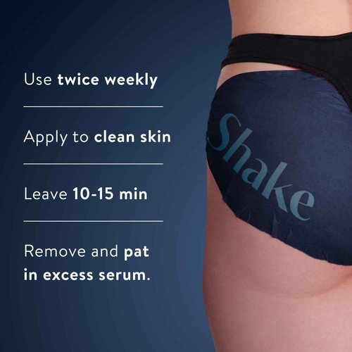 BAWDY Shake It 4 Pack - Marine Algae Beauty Mask for Your Butt - Firming + Illuminating Treatment for Your Behind - 2 Sheets, One for Each Cheek - Clean Beauty for Your Butt (4 Single Use masks)