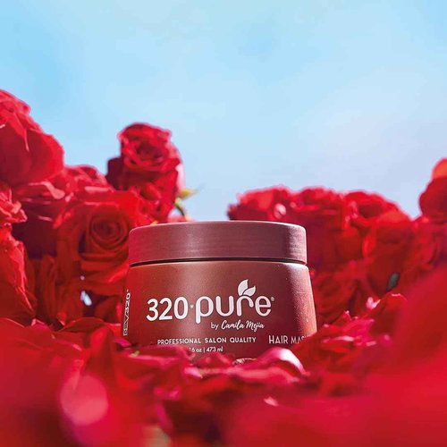 Rev320 320Pure Hair Mask for Damaged Hair 16oz, Mascarilla para el cabello, Deep Conditioning Mask for Dry, Frizzy, Color-Treated & Curly, Hydrating Treatment for Growth & Repair