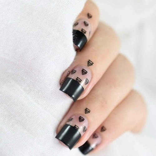 Maniology Black & White Duo with Smudge-Free Top Coat | 3-Piece Essential Polish Set (White, Black, TopCoat) | 13ml Bottles Basic Must-Have for Nail Art Stamping & DIY Manicures