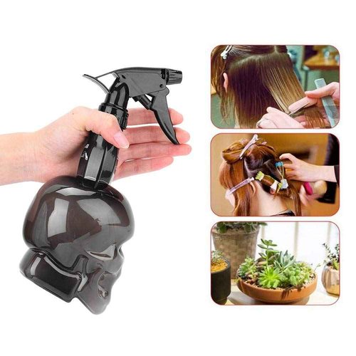 Hair Mist Sprayer 250ml Barber Spray Bottle ABS Vintage Beauty Eco-friendly Home(black)