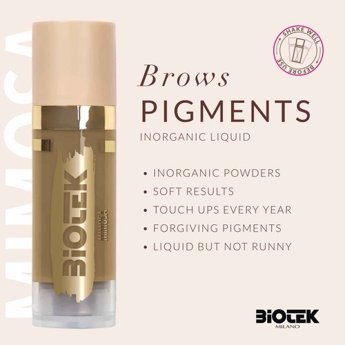Brow pigments Inorganic Liquid - Made in Italy - Mimosa 0.61 Fl Oz (Pack of 1)