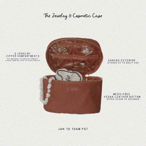 JOIANA | Travel Jewelry Organizer & Makeup Bag