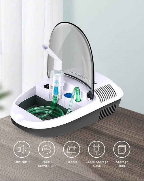 Hangsun Nebulizer Machine for Adults and Kids Daily Care at Home, Lightweight & Portable, Full Accessories