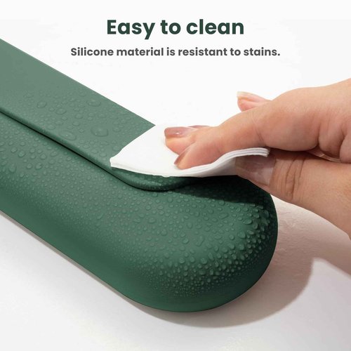 iTokGok Silicone Electric Toothbrush Travel Cover, Toothbrush Travel Containers Bag Case,Keeps Toothbrush Fresh and Clean, Fits Most Manual and Electric Toothbrushes - Midnight Green