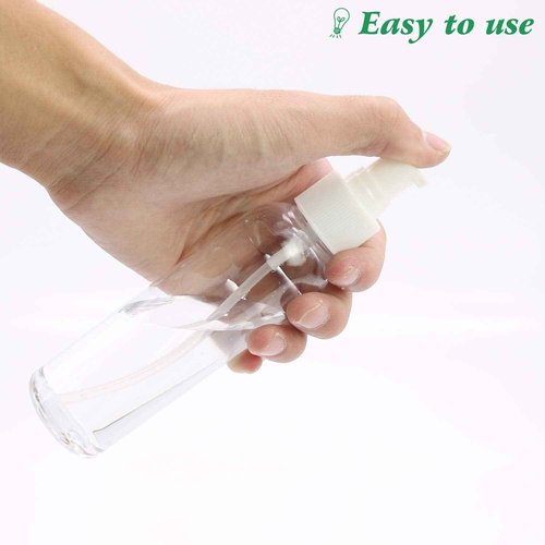 TRENDBOX 24 Pack Plastic Empty Bottles with Duckbill Pump Cap for Shampoo, Lotions, Liquid Body Soap, Cream (4 oz / 120 ml)