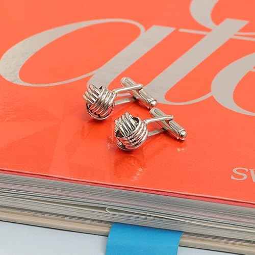 LeCalla 925 Sterling Silver Cufflinks for Men | Grooms Wedding Cuff-Links | Formal Shirt Cufflinks Accessories | Gifts for Dad, Groom, Husband, Father¡¯s Day & Business Events
