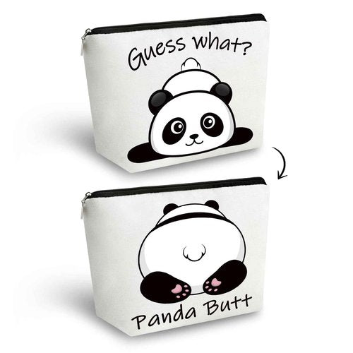 Yoxiumi Panda Gifts for Women Panda Bag Pandas Gift Bag Pandas Makeup Bag Zipper Pouch Cosmetic Pouch Travel Toiletry Bags Graduation Gift Ideas for Daughter Sister Bestie Friends