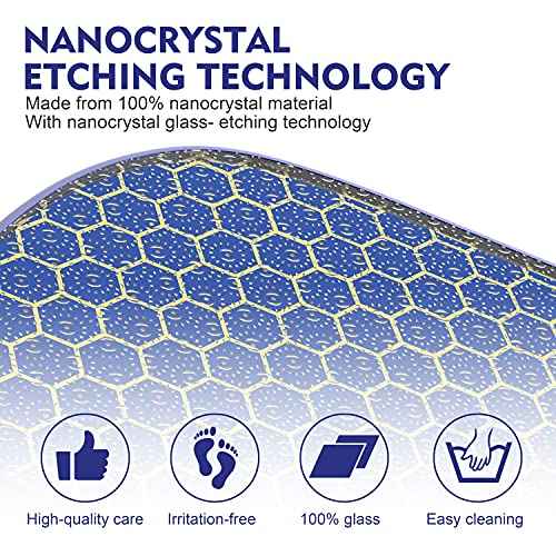 Foot File, Nano Glass Callus Remover, Portable Professional Foot Beauty Care Tool, can be Used for Wet/Dry Cracked feet, Painless Foot File for Dead Skin, Foot calluses, and Foot cuticles - Blue