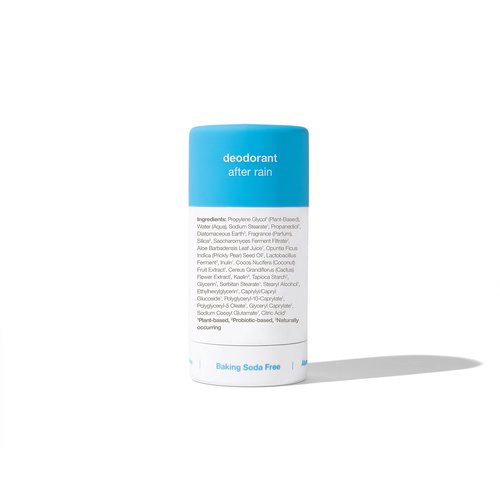 Hume Supernatural Aluminum Free Deodorant for Women & Men - Safe for Sensitive Skin - Probiotic, Plant-Based, Baking Soda Free, Aloe, & Cactus Flower, Anti Sweat, Stain & Odor – After Rain, 2-Pack