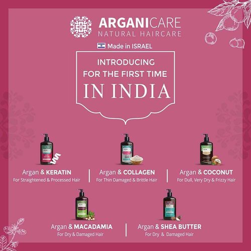 Arganicare Keratin Nourishing Hair Mask with Certified Organic Argan Oil for dry and damaged hair 16.9 fl oz