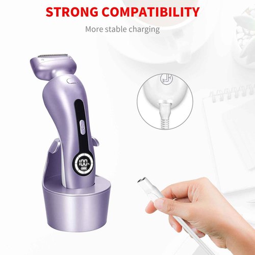 MEROM Charger Compatible with Krovena Women Electric Razors Shaver, Replacement Charging Cable for Trimmer, Power Cord Adapter