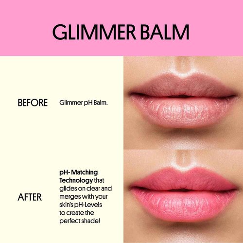 Winky Lux Lavender Glitter Confetti Balm & Rosé Glimmer Balm Duo – Nourishing pH Lip Balms with Color Changing Pink Tint, Hydrating Formula Softens Lips