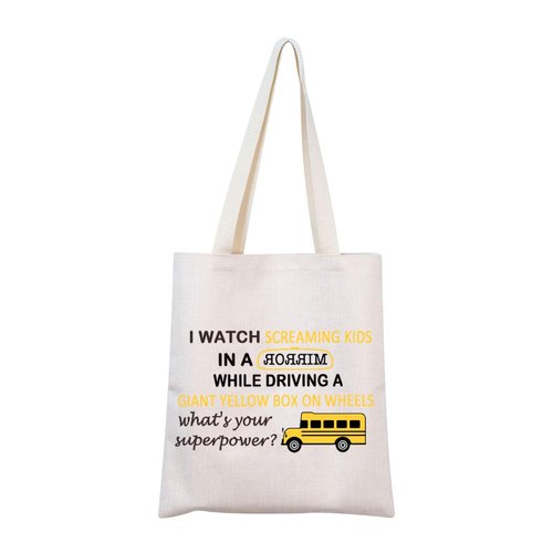 MNIGIU Bus Driver Cosmetic Bag - Travel Cosmetic Case - Bus Driver Theme - Yellow - Unisex - Water Resistant - Polyester - 33cm x 22cm - 1 Count