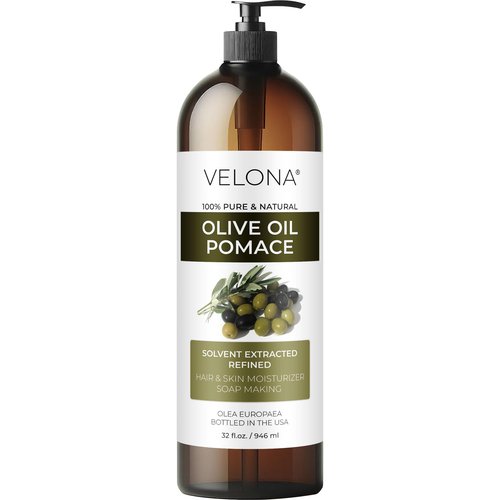 velona Olive Pomace Oil 32 Fl Oz | 100% Pure and Natural Carrier Oil | Refined | Skin, Hair, Body & Face Moisturizing | Use Today - Enjoy Results.