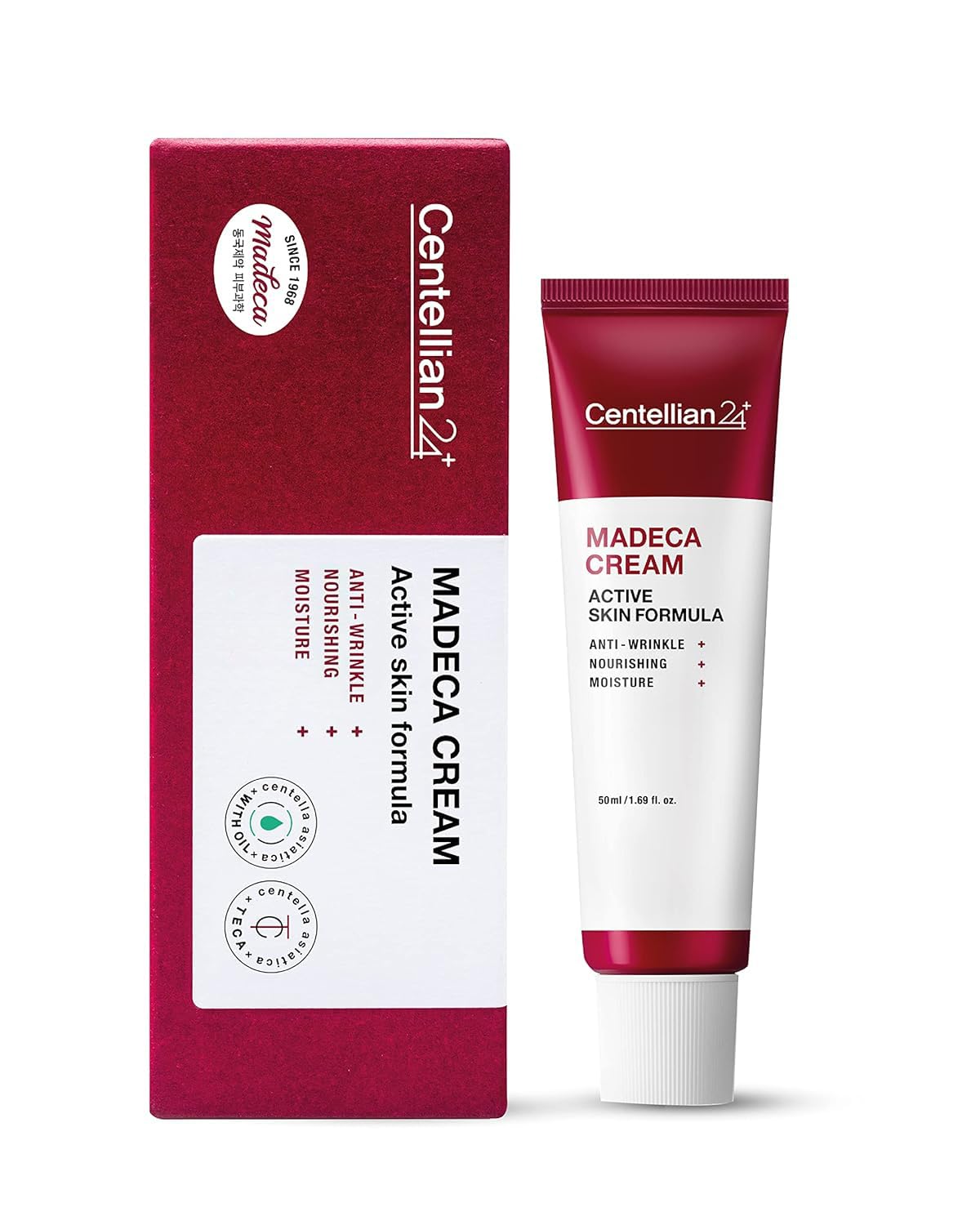 CENTELLIAN 24 Madeca Cream (Season 5, 1.7fl oz) - Centella Moisturizer for Face, Korean Skin Care. Dry, Sensitive Skin. TECA, Centella Asiatica, Madecassoside.